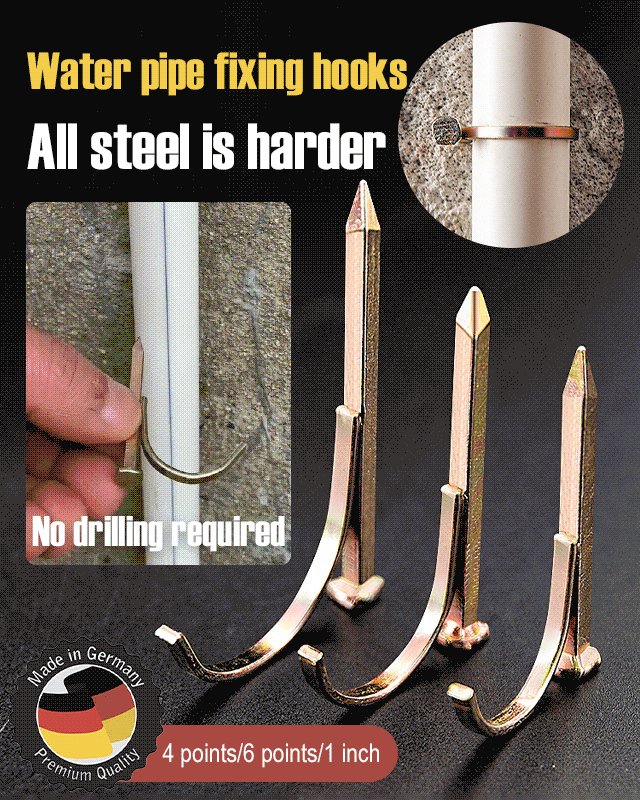 8Pcs Set Water Pipe Fixing Hook Nails