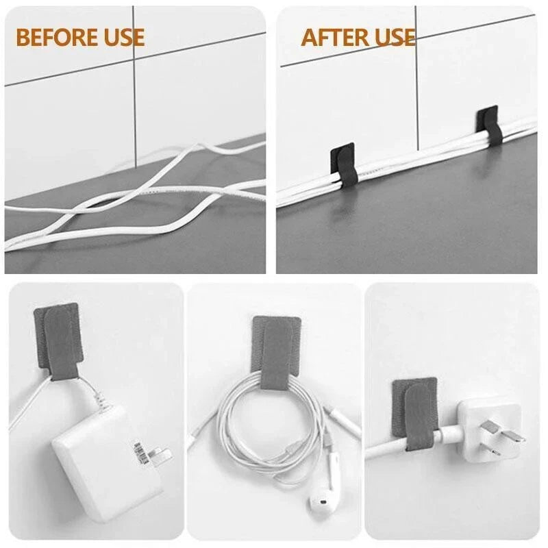 10Pcs Velcro Wire Organizer