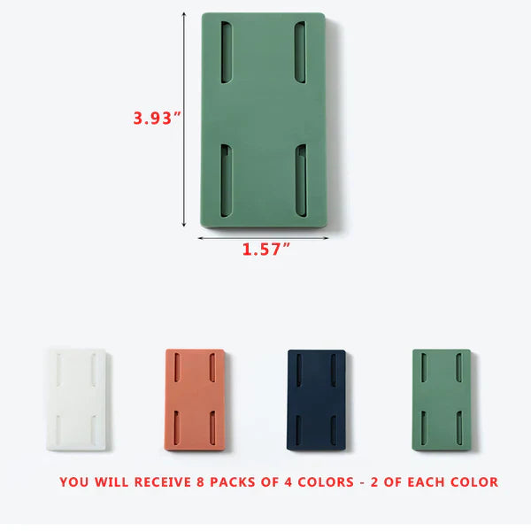 6Pcs Adhesive Punch-free Socket Holder
