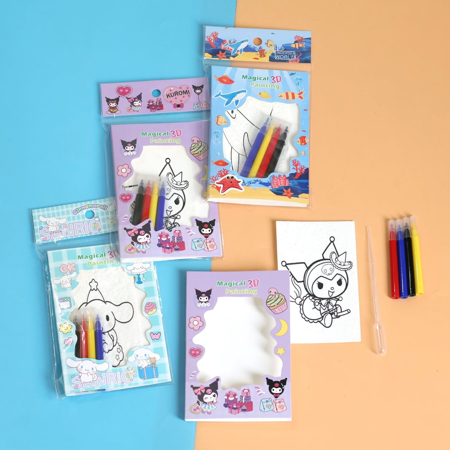 DIY Foam Texture Painting Paper Child Creative 3D Art Magic Drawing Tool Kid Educational Toy