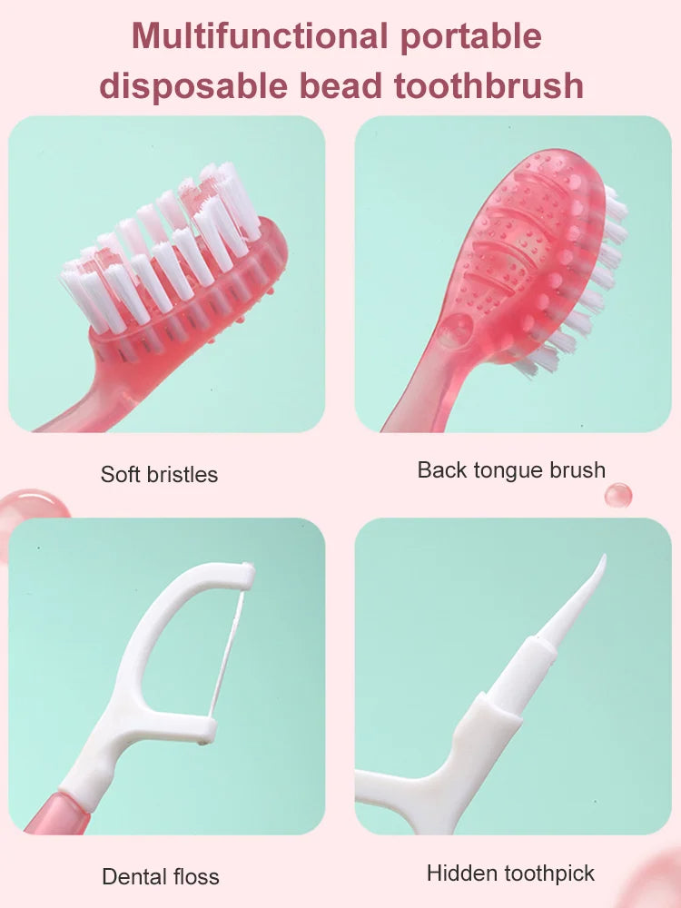 đ„Buy 1 Get 1 FreeđMulti-functional portable disposable popper toothbrush