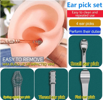 🔥Daily Promotion✨Stainless steel ear scoop set（6 in 1）