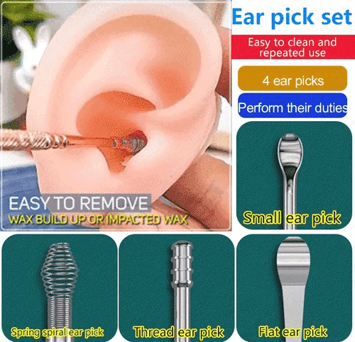 🔥Daily Promotion✨Stainless steel ear scoop set（6 in 1）