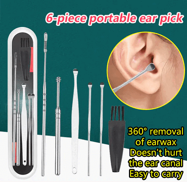 🔥Daily Promotion✨Stainless steel ear scoop set（6 in 1）