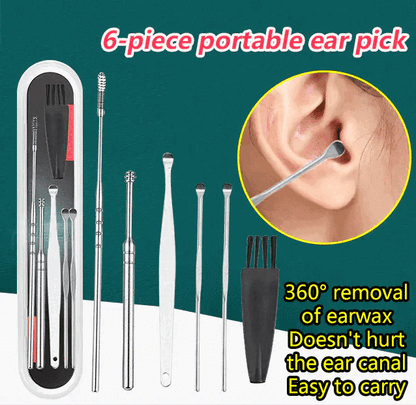 🔥Daily Promotion✨Stainless steel ear scoop set（6 in 1）
