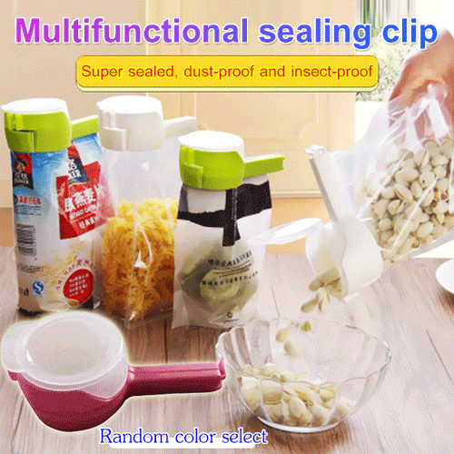 Multifunctional sealing clip