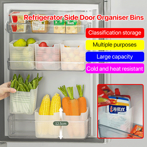 Refrigerator Side Door Organiser Bins
