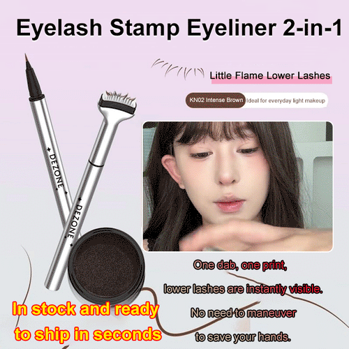 Dual-Ended Waterproof EyelashStamp Eyeliner Pen