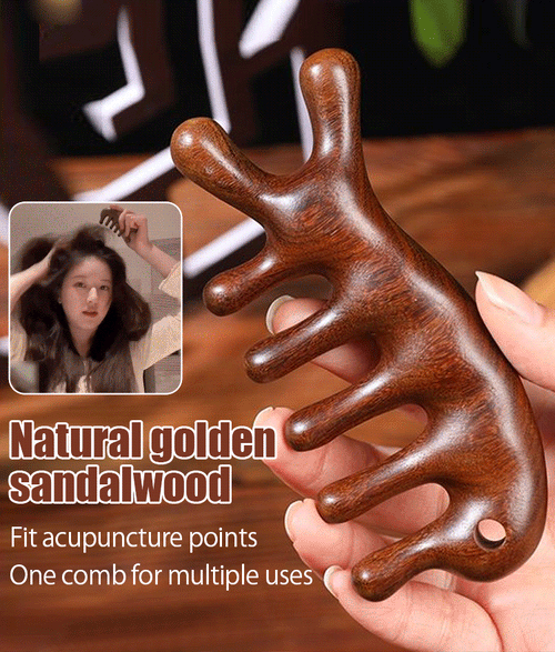 Golden sandalwood Massage comb