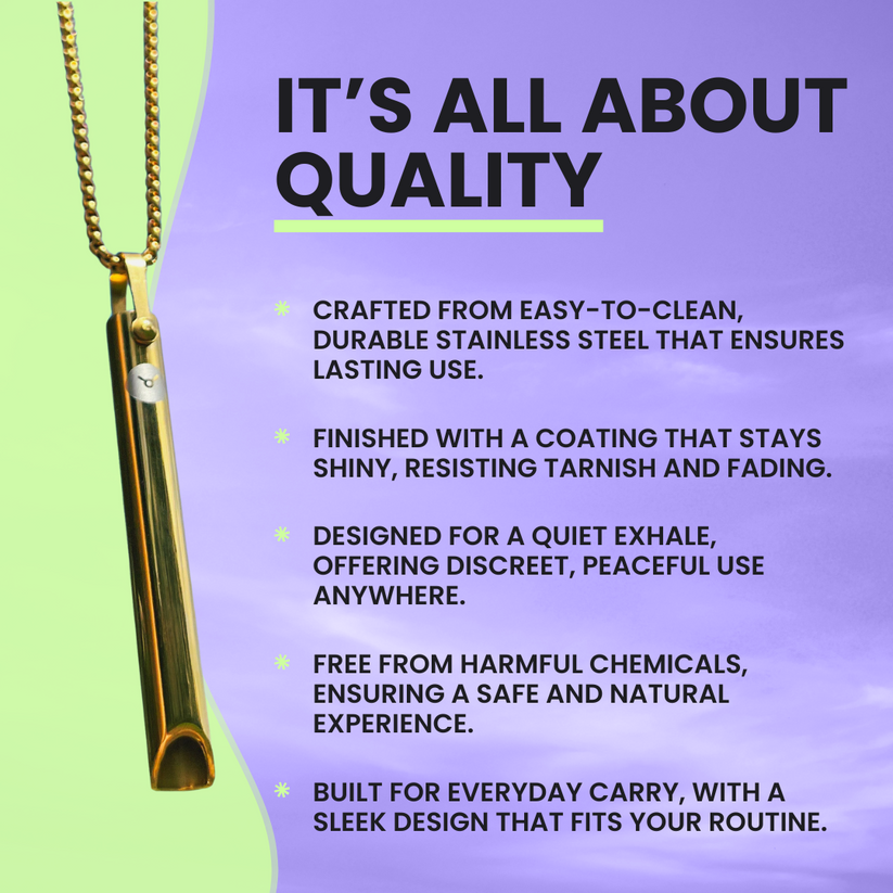 (50% OFF) - Breathing Stress Relief Necklaces for Anxiety Relief, Stop Smoking Aids, holder Lanyard Relax Calming Breath Anxiety,Meditation,Therapy