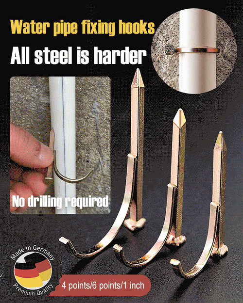 8Pcs Set Water Pipe Fixing Hook Nails