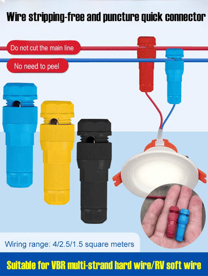 Non-Strip Wire Piercing Quick Connector （3Pcs/Set）