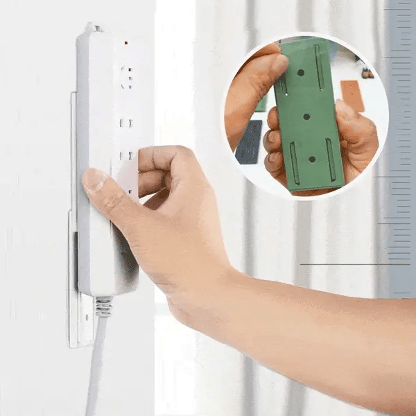 6Pcs Adhesive Punch-free Socket Holder