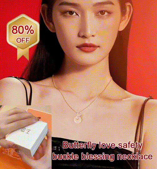 Butterfly love safety buckle blessingnecklace