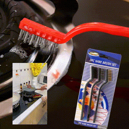 3 Multi-functional Stainless Steel Cleaning Brushes
