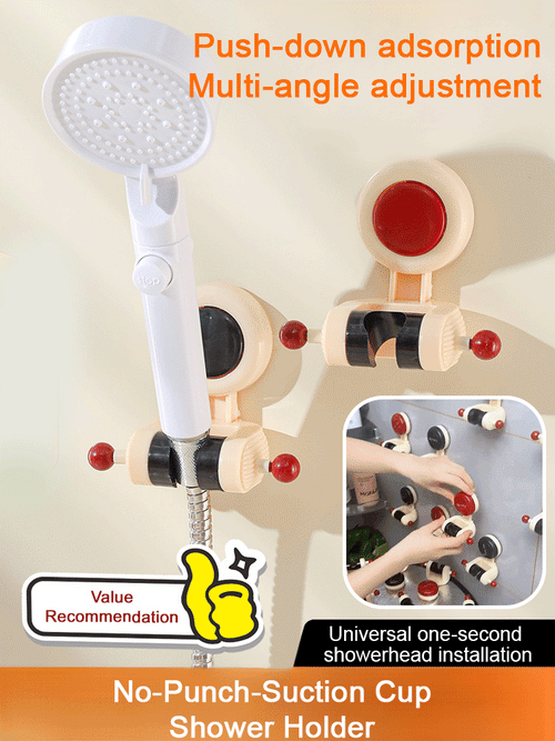 No-drillSuction Cup Shower Head Holder