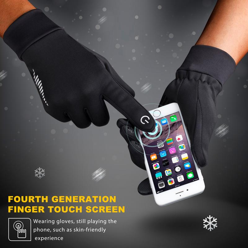 Winter Gloves Women / Men Ski Gloves Liners Thermal Warm Touch Screen, Perfect for Cycling, Running, Driving, Hiking, Walking, Texting, Freezer Work, Gardening, and Daily Activities