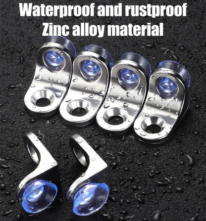 8Pcs Alloy Board Holder with Suction Cup Base