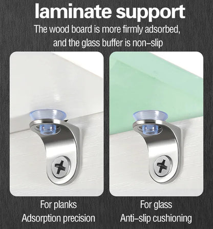 8Pcs Alloy Board Holder with Suction Cup Base