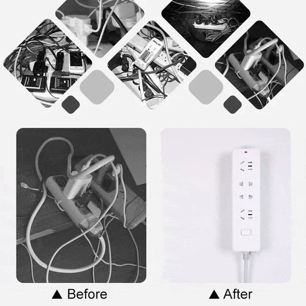 6Pcs Adhesive Punch-free Socket Holder