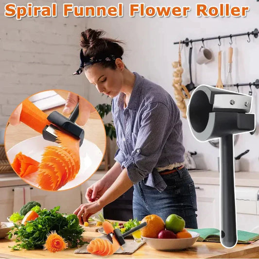 🔥New Year Promotion✨ Spiral Funnel Flower Roller