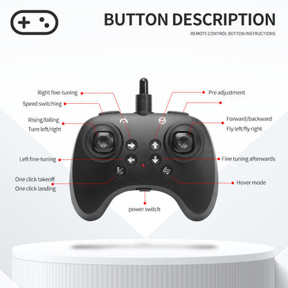 Foam Drone RC✈ Airplane for Kids and Beginners, Remote Control ✨Plane Fighter Jet with LED Light, Auto Hovering, 360° Flip