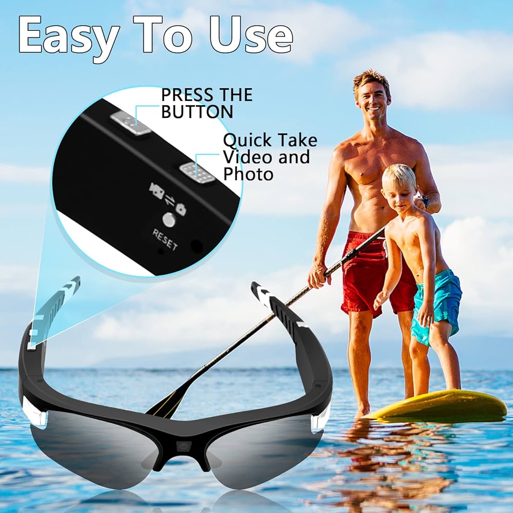 1080P HD Camera Glasses with UV Protection