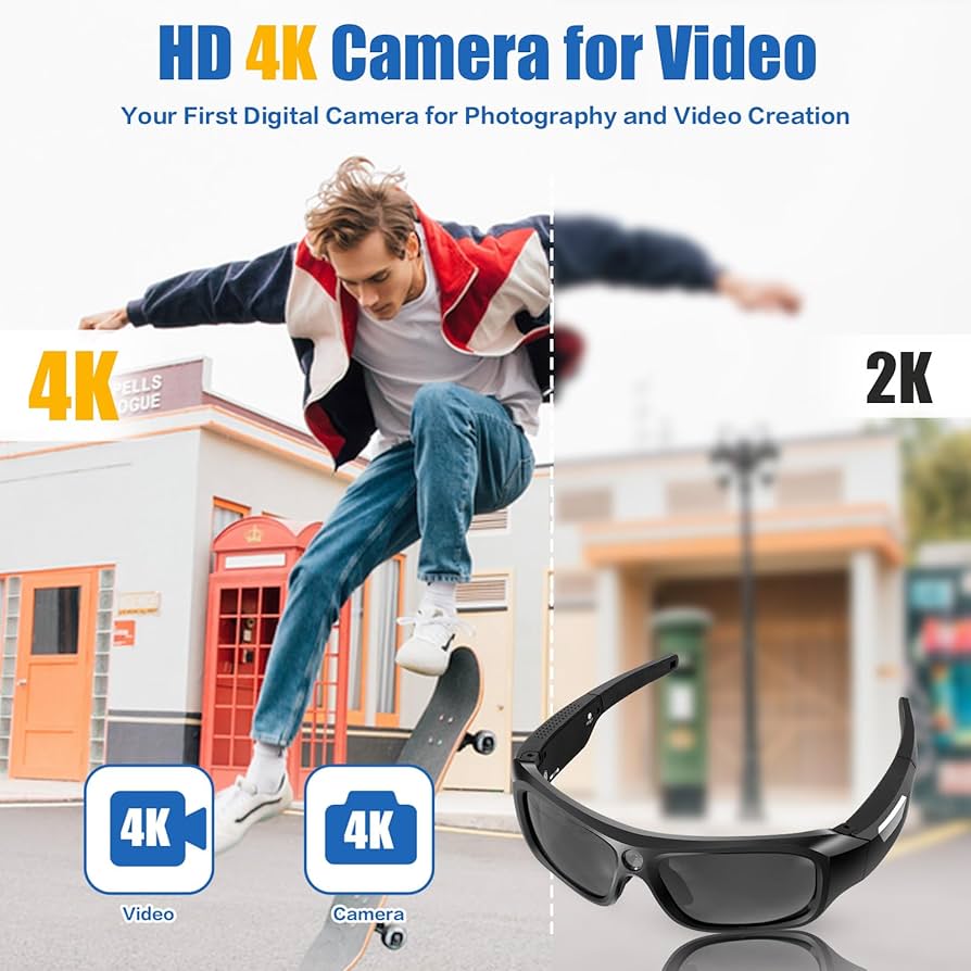 1080P HD Camera Glasses with UV Protection