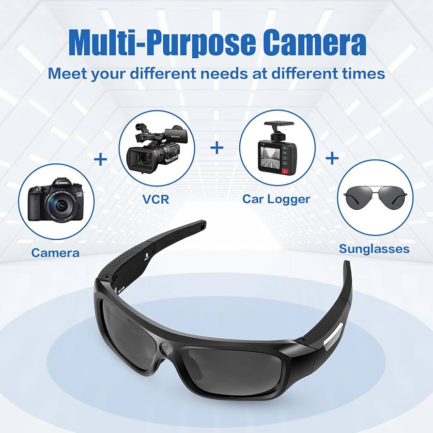 1080P HD Camera Glasses with UV Protection