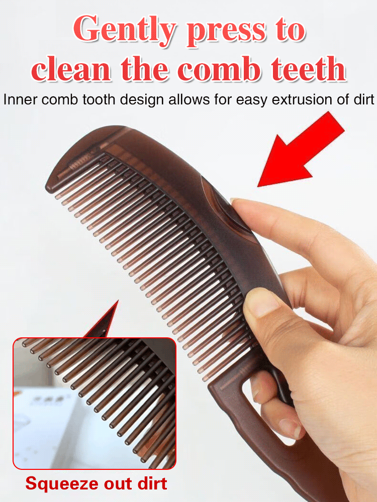 [Ten days without washing hair] Oil removal massage cow horn comb