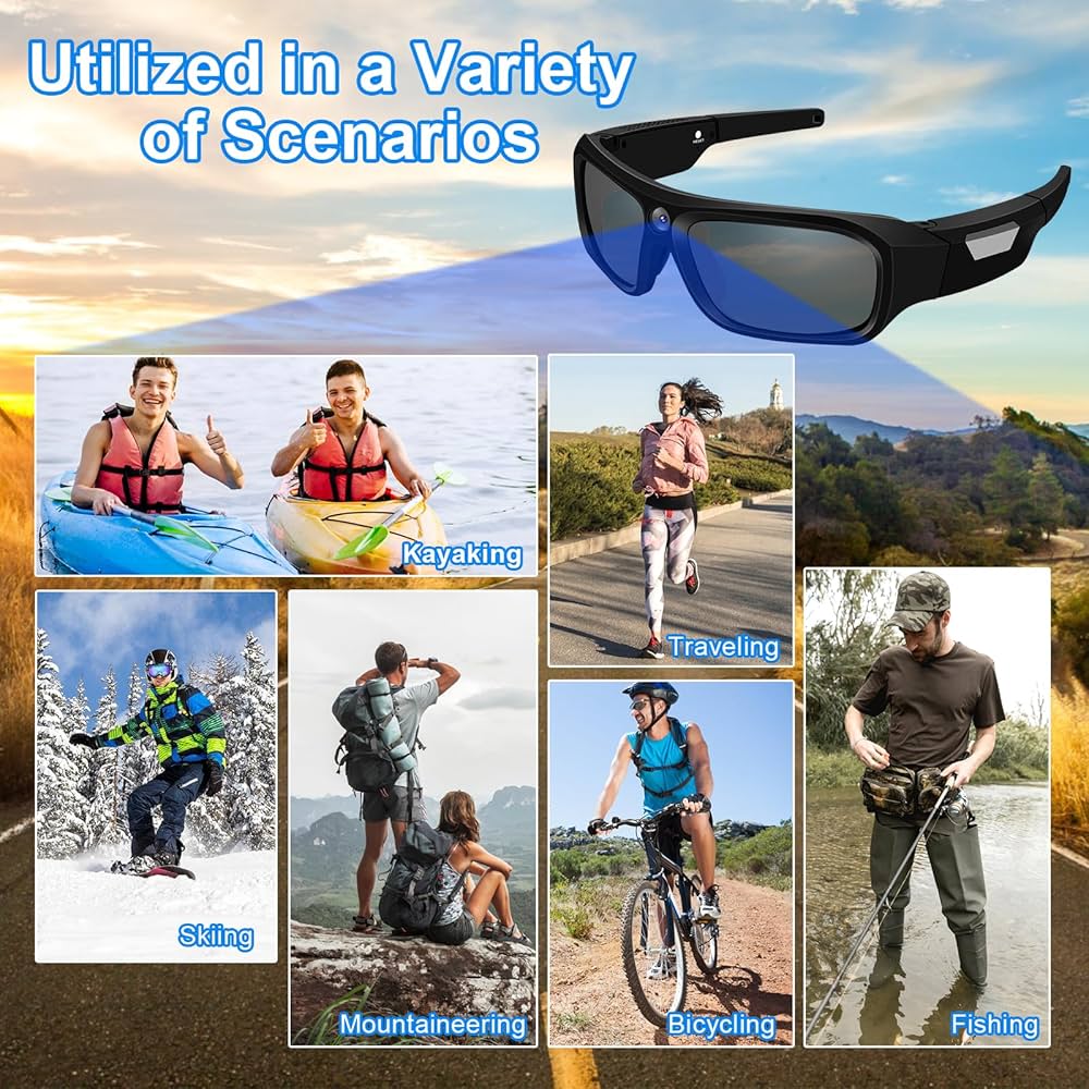 1080P HD Camera Glasses with UV Protection