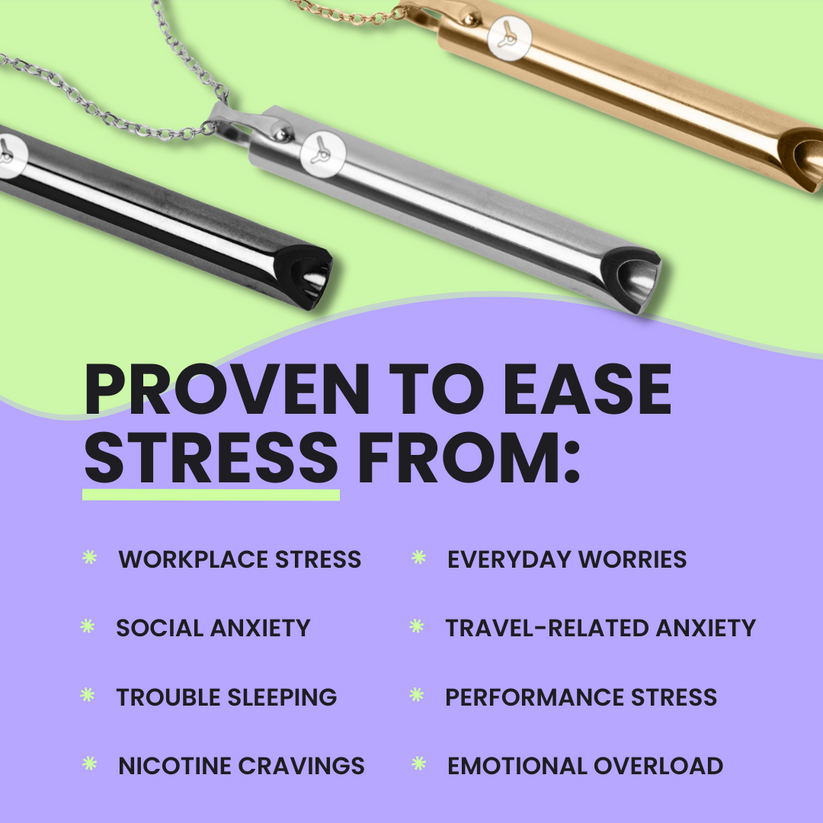 (50% OFF) - Breathing Stress Relief Necklaces for Anxiety Relief, Stop Smoking Aids, holder Lanyard Relax Calming Breath Anxiety,Meditation,Therapy