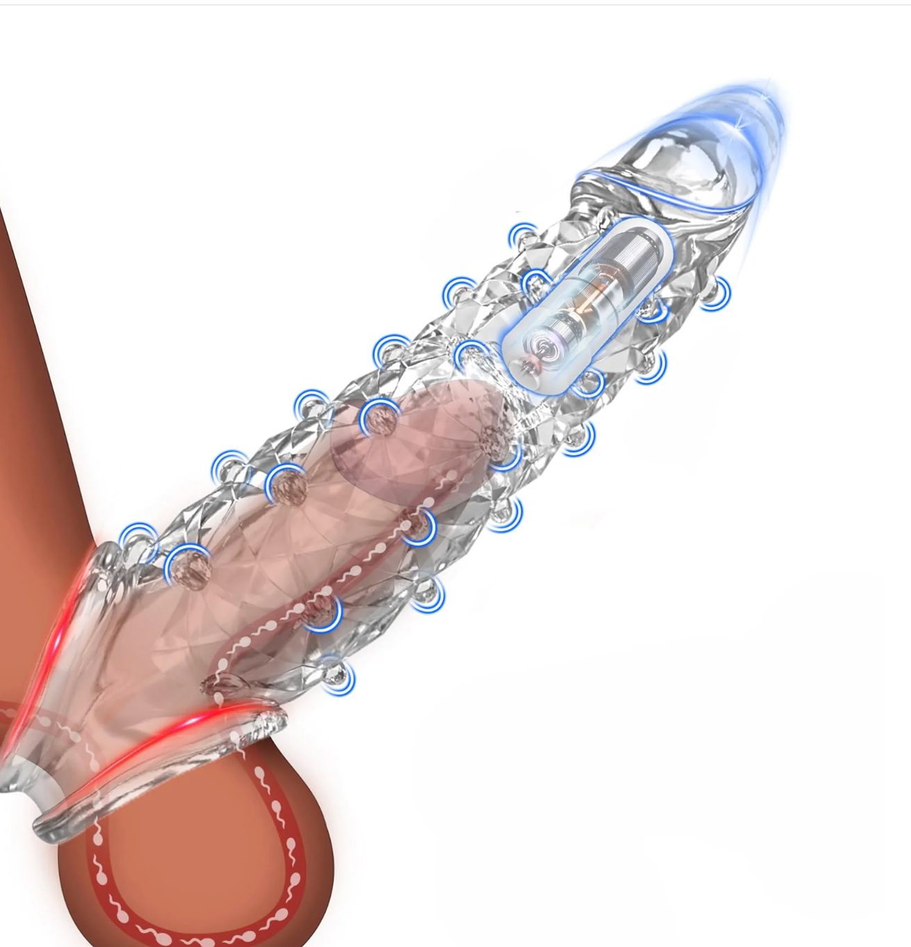 🔥  💦 Bigger. Harder. Wilder.The Explosive Vibrating Wolf-Tooth Crystal Sleeve 💦