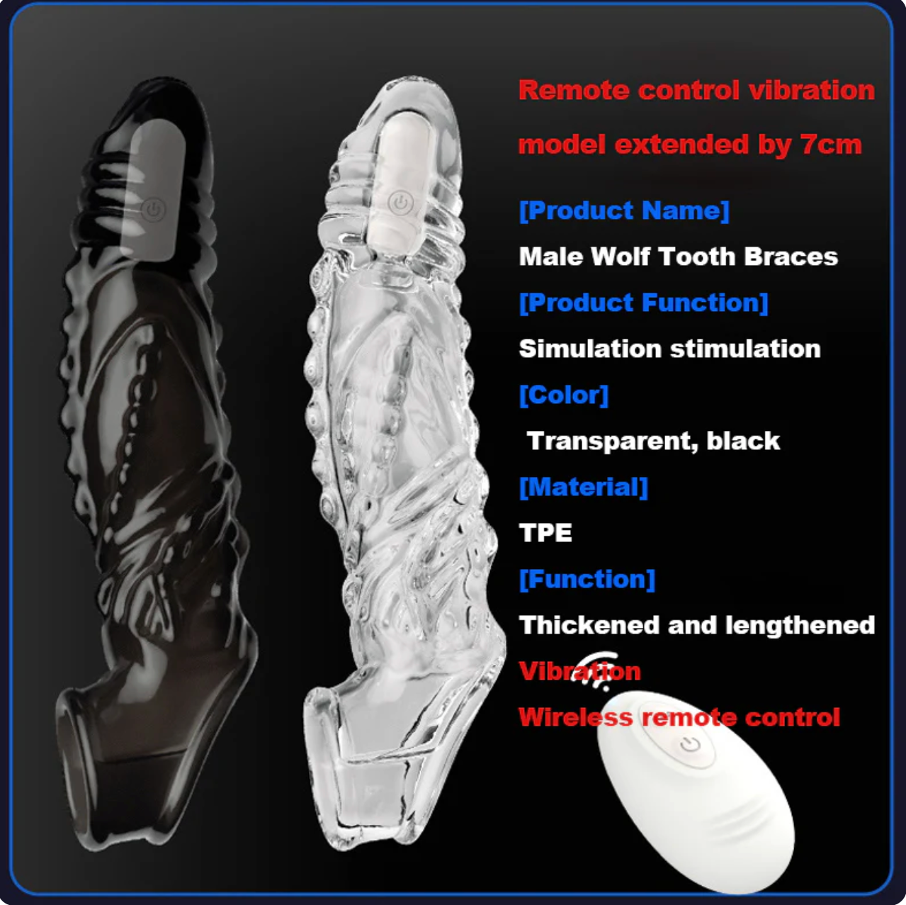 🔥  💦 Bigger. Harder. Wilder.The Explosive Vibrating Wolf-Tooth Crystal Sleeve 💦