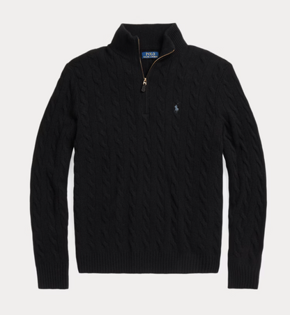 ⏳Time-Limited Special⏰  Polo Ralph Lauren Men's Cable Knit 1/4 Zip Sweater