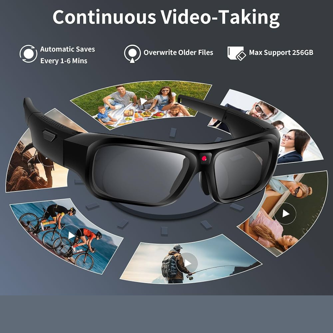 1080P HD Camera Glasses with UV Protection