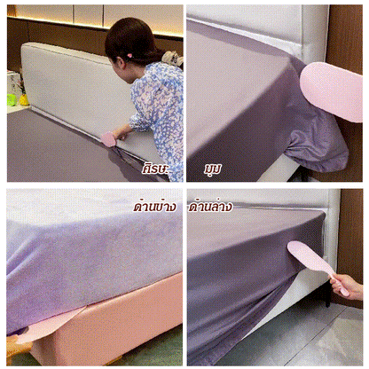 Bed sheet stuffing tool, arranges bed sheets neatly and cleanly.