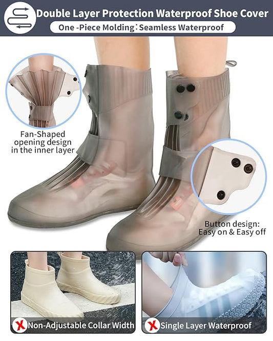 Reusable, Non-Slip, Waterproof Silicone Shoe Cover